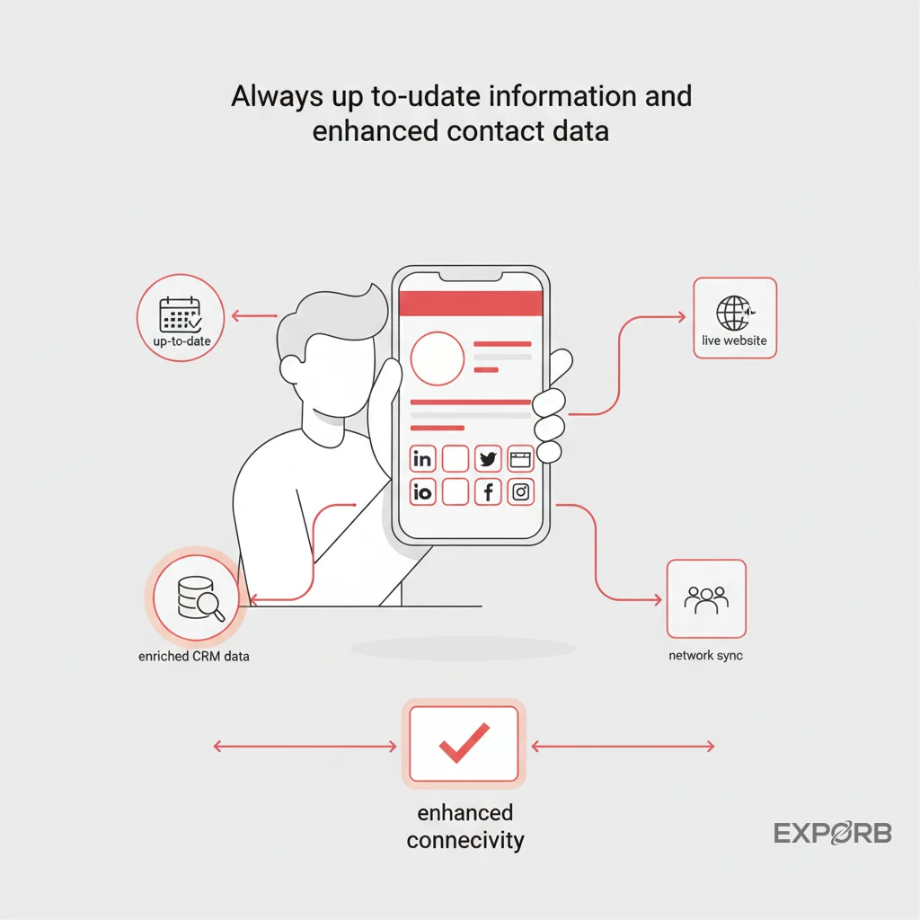 Um gráfico de comparação de recursos de cartões de visita digitais gratuitos vs. pagos