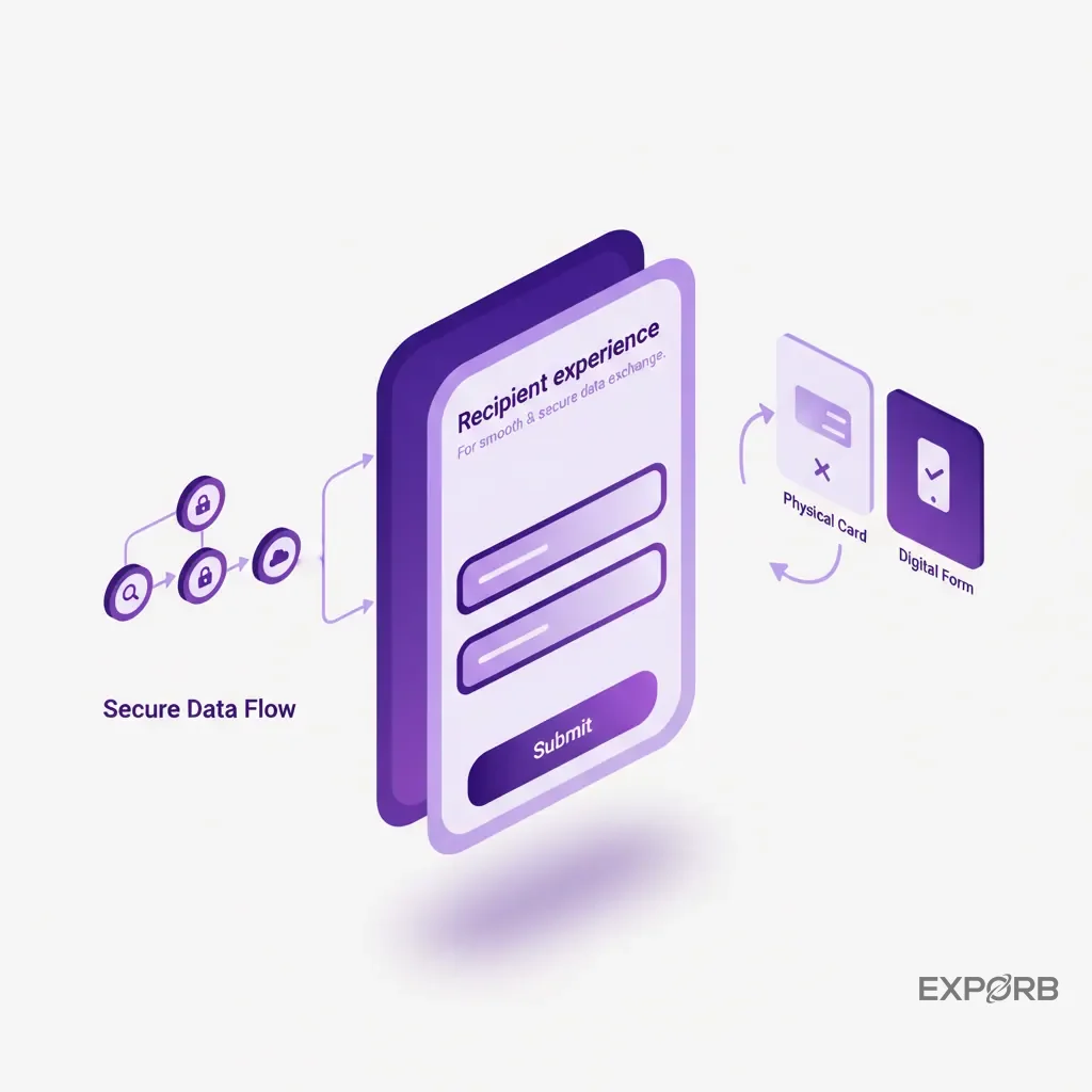 Screenshot of a mobile lead capture form with clear fields