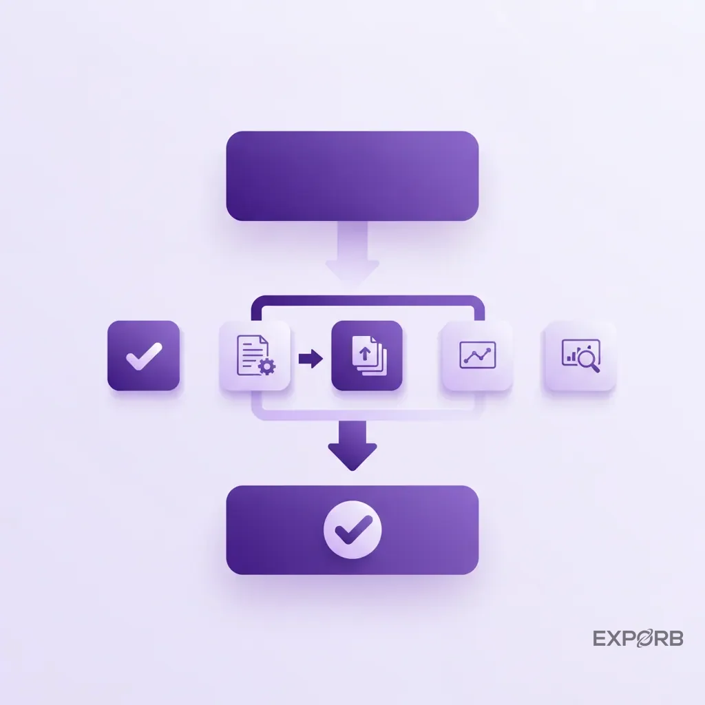 A checklist infographic showing the steps to build a report template.