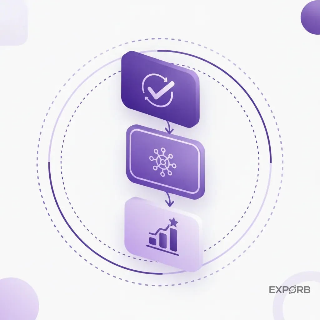A simple checklist graphic outlining a three-step action plan for implementing personalized journeys.