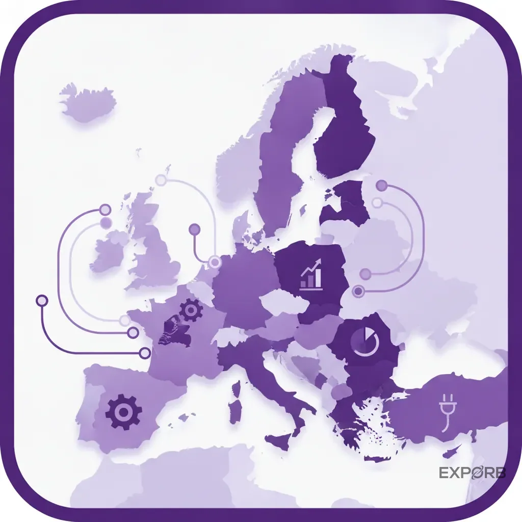 Map of Europe highlighting countries with strong ISO 20121 venue requirements, such as Germany, Netherlands, and Scandinavia.