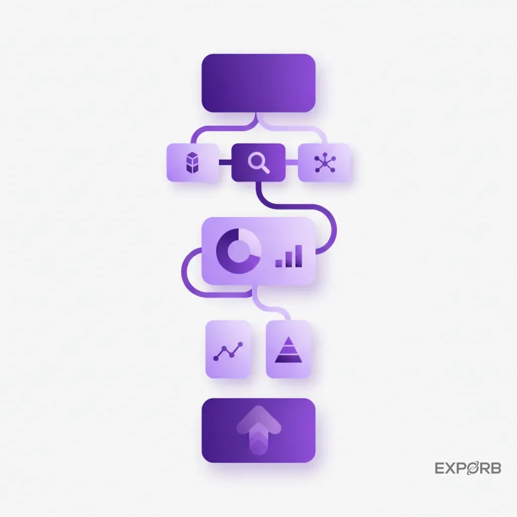 Flowchart diagram illustrating the process of creating a pre-show lead scoring model.